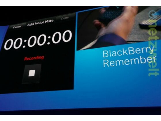 BlackBerry Remember ist eine umfangreiche Notiz-App.
