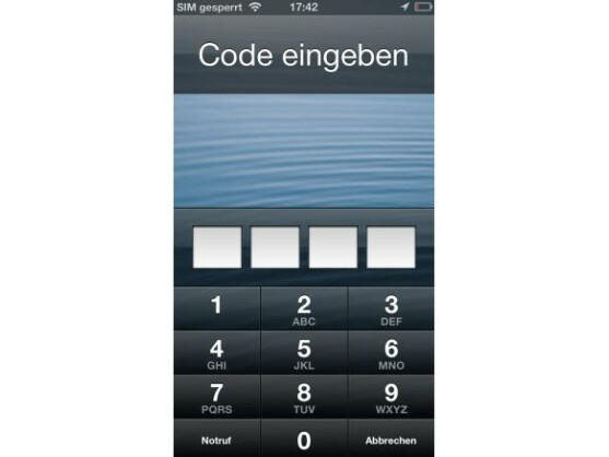 Die Code-Sperre des iPhone soll sich unter iOS 6.1 binnen Sekunden umgehen lassen.