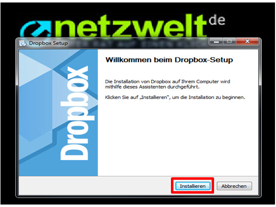 Installation starten