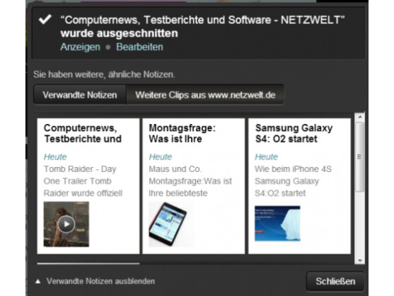 Evernote Web Clipper