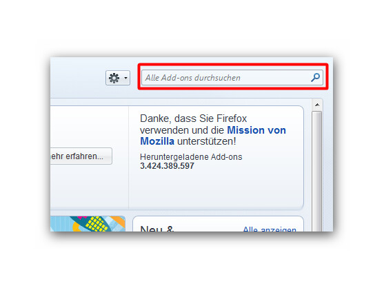 Add-ons suchen