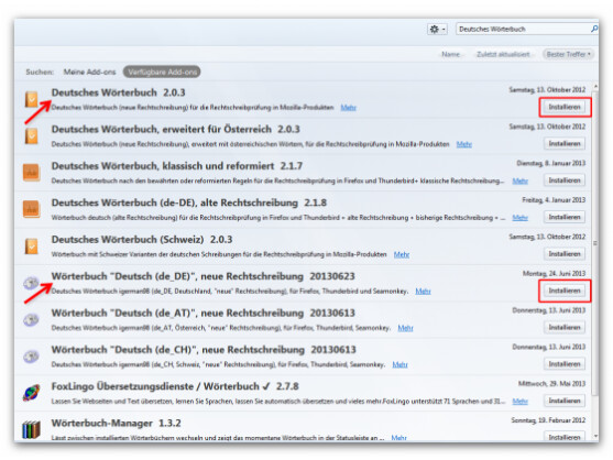 Add-on installieren