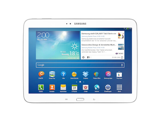 Das Galaxy Tab 3 10.1 ist das neue Flaggschiff-Modell der Reihe. Es erscheint Ende August in Deutschland.