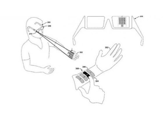 Wird sich Google Glass über eine virtuelle Tastatur auf dem Unterarm steuern lassen?