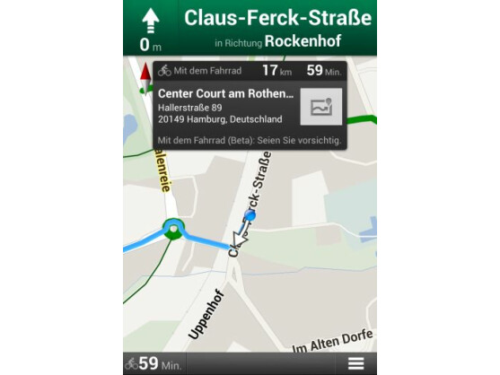 Google navigiert nun auch Radfahrer.