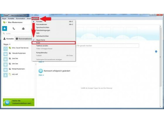 Ihren Skype-Namen können Sie ganz leicht über Ihr Profil anpassen.