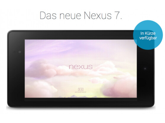 Käufer in Deutschland können sich derzeit für weitere Informationen bezüglich des Marktstarts des neuen Google Nexus 7 per Newsletter informieren lassen.