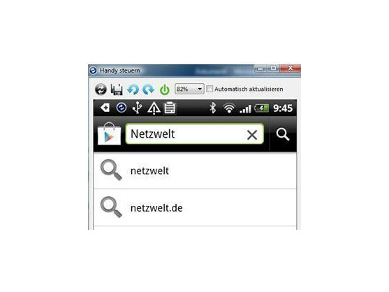 Live-Bild Ihres Smartphones auf dem PC