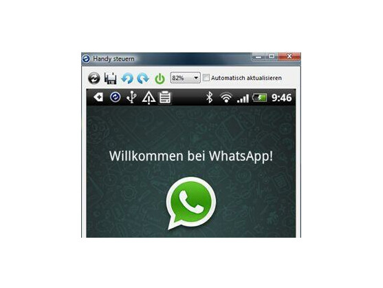 Live-Bild Ihres Smartphones auf dem PC