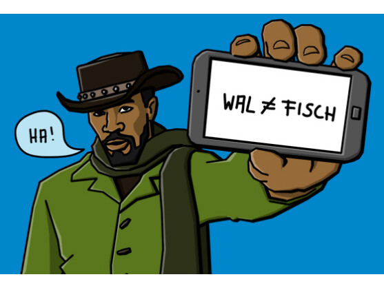 Locker aus der Hüfte, wie Jamie Foxx im Film Django Unchained.