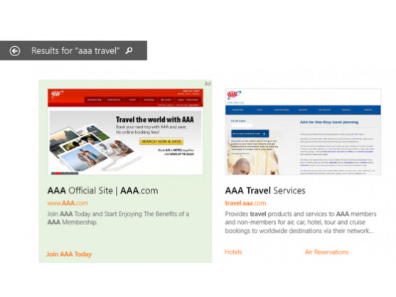 Microsoft wird demnächst Bing-Werbeanzeigen in die neue Windows 8.1 Smart Search einfügen.