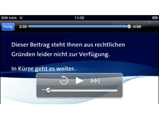 Bei der mobilen Version ist leider nicht das komplette Programm zu sehen.
