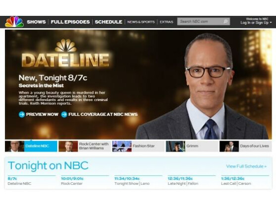 NBC.com war vorübergehend infiziert.