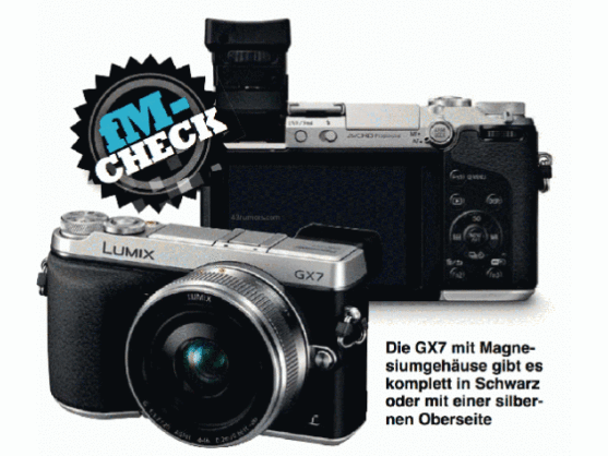 Die Panasonic DMC-GX7 erhält einen neuen Sensor und einen Bildstabilisator im Gehäuse.