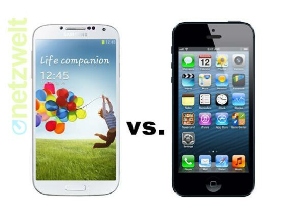 Auf dem Papier schlägt das Galaxy S4 das iPhone 5 bereits um Längen.