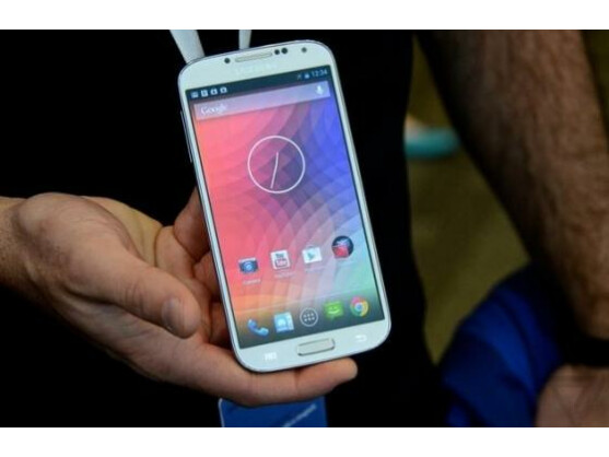 So sieht die Google-Edition des Samsung Galaxy S4 aus.