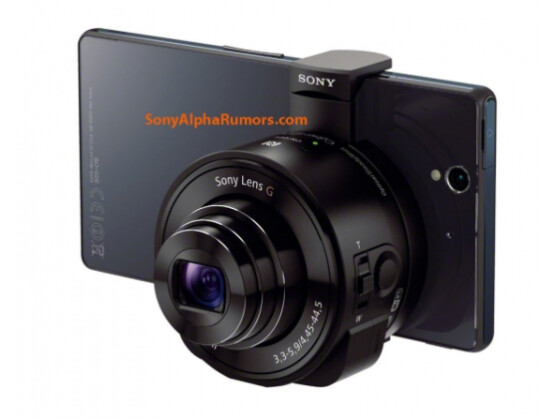 Sony Objektiv-Kamera: Bei dieser Ausführung soll es sich um den DSC-QX10 Kameraaufsatz handeln.