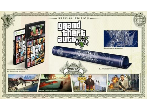 Die Special Edition von GTA 5 enthält einige Extras.