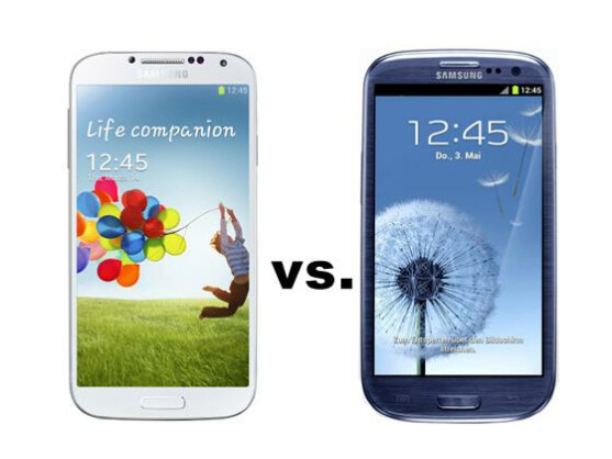 Treffen der Generationen: Das Galaxy S4 im Vergleich mit dem Vorgänger Galaxy S3.