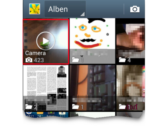 Video in Galerie auswählen.