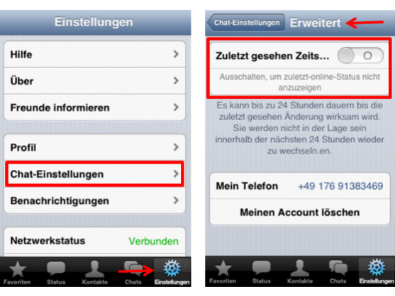 Online-Status ausschalten und Privatsphäre schützen.