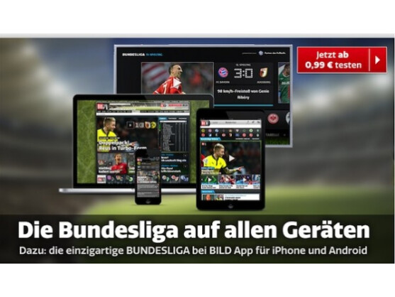 Bundesligaberichte gibt es auch über das Digitalangebot Bildplus.