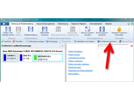 Regelmäßige Ausführung des Backups konfigurieren.