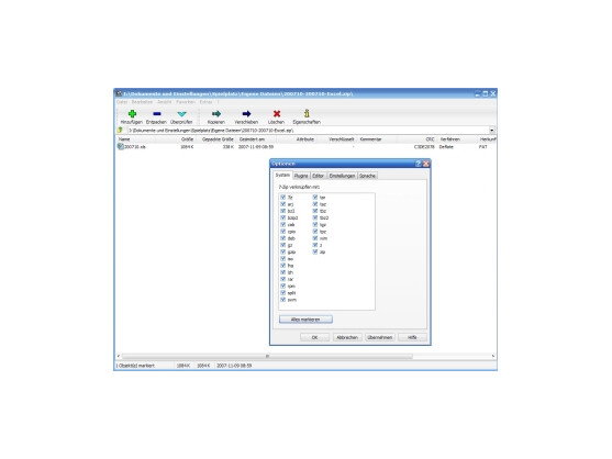 Schlicht und gut: 7-Zip.
