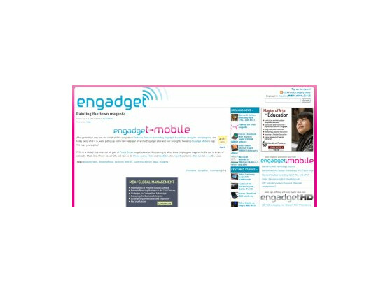 Screenshot von engadgetmobile.com