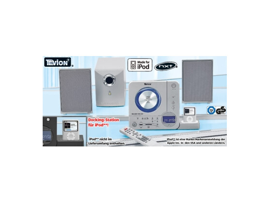 Tevion CD/MP3-Micro-Audio-System für iPod
