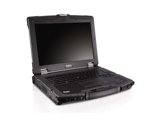 Dell Latitude E6400 XFR: Alle Anschlüsse befinden sich hinter wasser- und staubdichten Klappen.