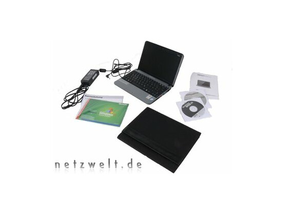 Das Netbook mit Zubehör
