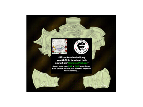 Spenden oder kassieren: Wer sich das neue Album "Stimulus Package" von Officer Roseland herunterladen will, hat die Qual der Wahl.