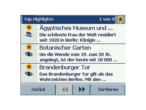 Der elektronische Reiseführer gibt Tipps für lohnenswerte Ziele in der Umgebung
