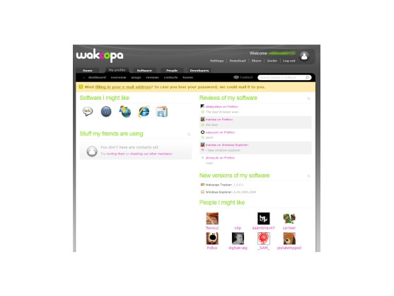 Wakoopa: Software-Update im Web 2.0.