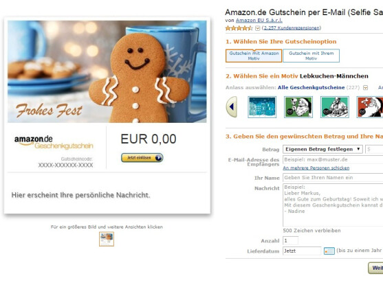 Mit Amazon-Gutschein ein Streaming-Abo verschenken.