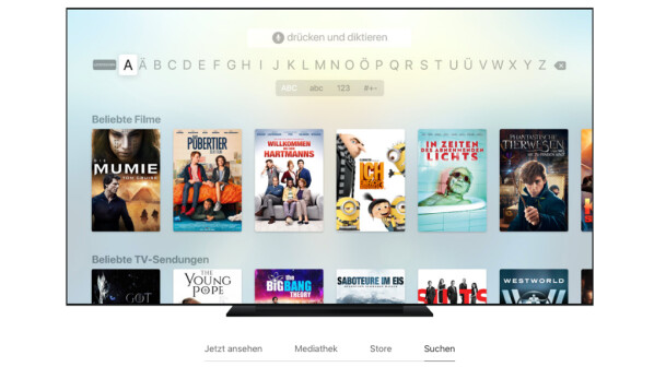 Die TV-App steht jetzt auch auf deutschen Apple TV-Geräten zur Verfügung