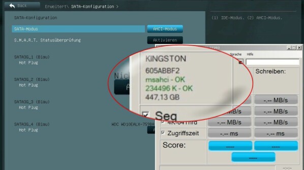 SSD's sind fantastisch schnell - allerdings nur, wenn sie auch richtig angeschlossen sind.