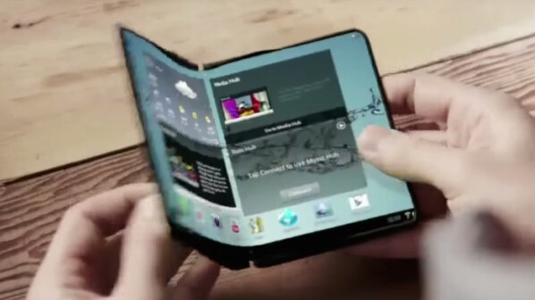   Samsung was already dreaming of a smartphone with a collapsible display at CES 2013. 