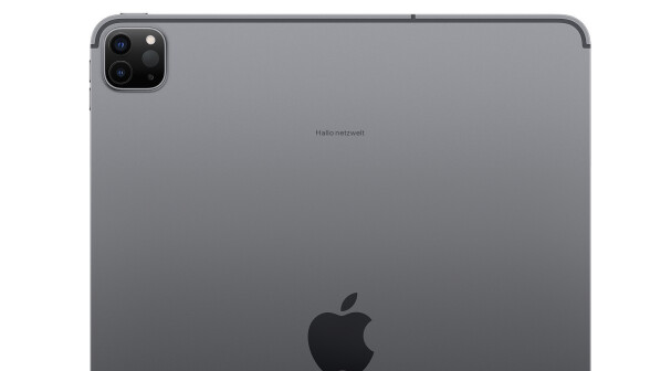 On the back of the new iPad Pro, you'll find a new dual camera with a LIDAR sensor.
