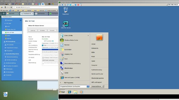 Über eine Virtuelle Maschine holt ihr euch Desktop-Systeme auf euren NAS.