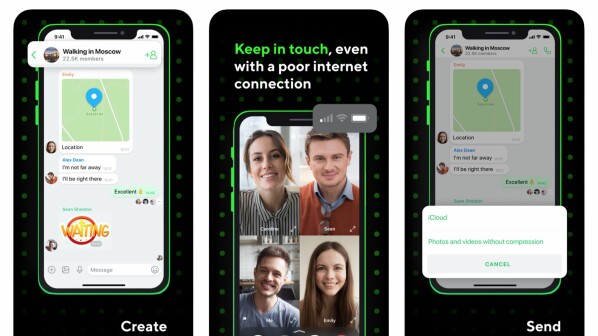 This is how ICQ New looks on the iPhone.