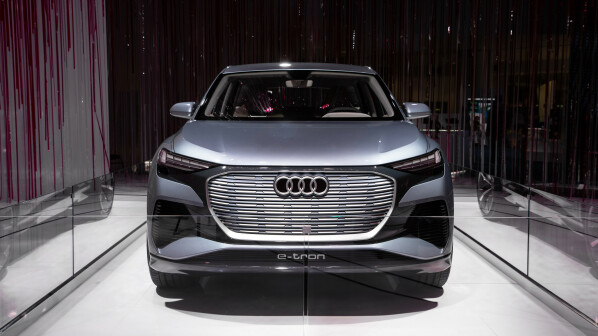 Audi Q4 e-tron will be exhibited at the Las Vegas International Consumer Electronics Show in 2020.