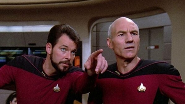 Riker und Picard in Star Trek: The Next Generation