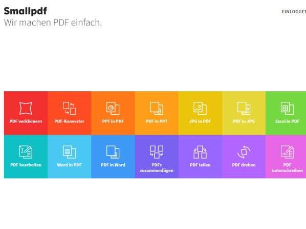 Mit Smallpdf.com habt ihr alle PDF-Tools griffbereit