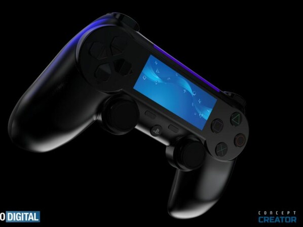 Conceptual diagram of a possible PS5 controller. It's unclear whether this is actually the case with DualShock 5.