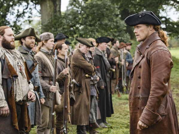 Outlander: Jamie's militia before the decisive battle