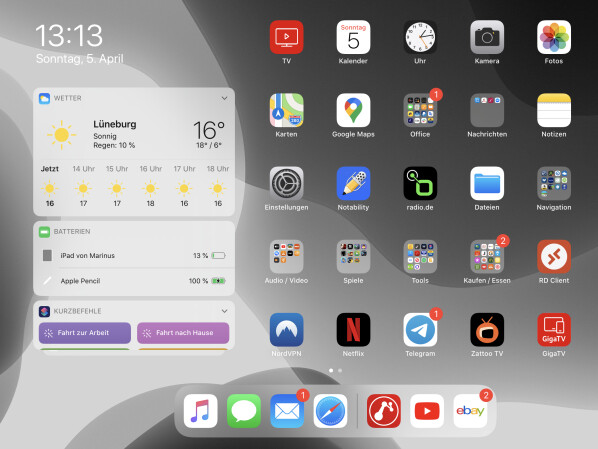 With iOS 14 and iPadOS 14, mobile widgets for the home screen will appear for the first time.