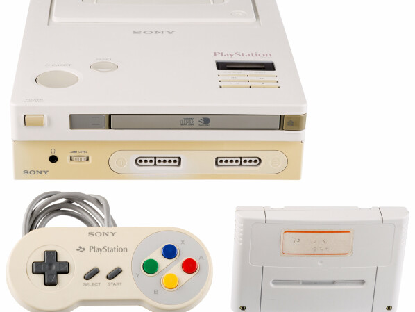 This is what the Nintendo PlayStation looks like.