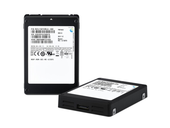 Sieht nicht atemberaubend attraktiv aus, aber bei SSDs wie der Samsung PM1643 zählen bekanntlich die inneren Werte.